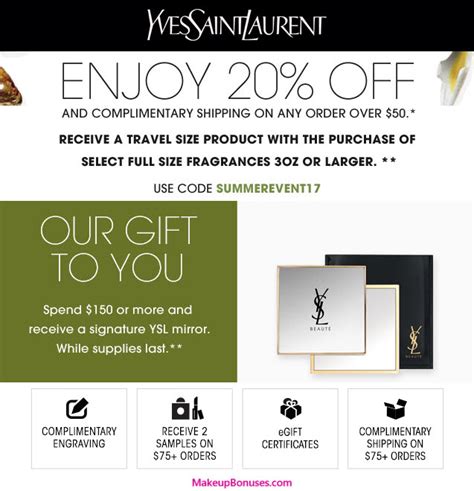 ysl beauty code promo|ysl beauty discount.